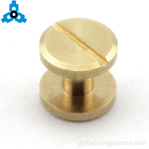 Non-Standard Fasteners Brass Chicago Binding Rivets Male And Female Screw Factory